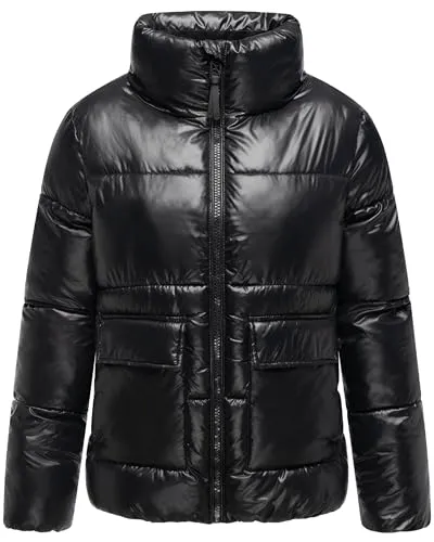 Navahoo Kurzjacke Eispracht 14 - Kurze gesteppte Damen Winterjacke schwarz S (36) - Funktionsjacken, wasserabweisend und winddicht, ideal für kalte Wintertage und modisch zugleich.