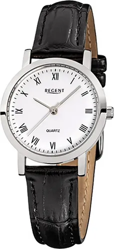 Produktbild Regent Damenuhr schwarz Elegant Quarz Analoguhr URF935