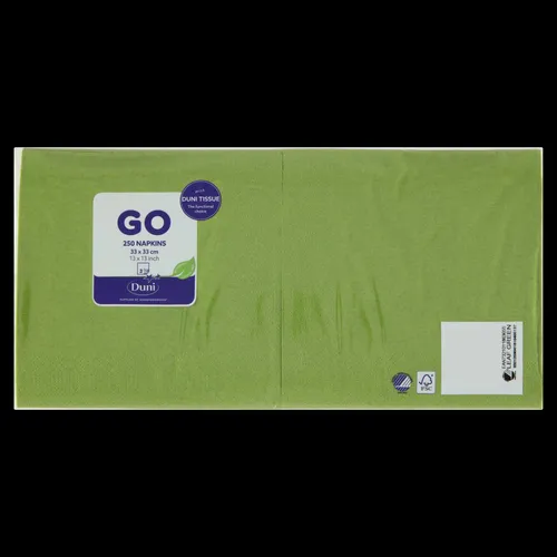 Duni Leaf Grün Servietten 33 X 33 Cm 250 Stück