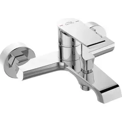 Design Badewannenarmatur für Wandmontage in Chrom