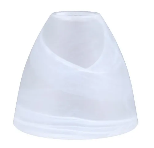 Home4Living Lampenschirm Lampenglas alabaster Weiß Ø 135mm Leuchtenglas E27, Alabasterglas