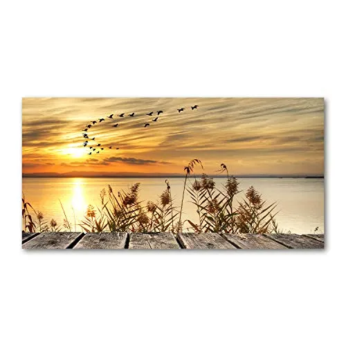 Tulup Glas-Bild Wandbild aus Glas in orange von Tulup