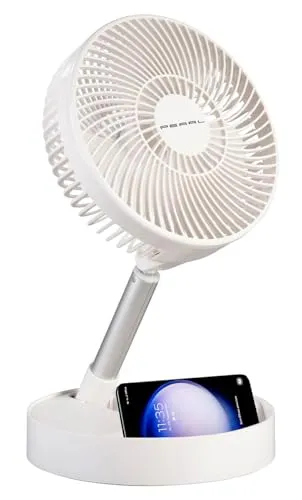 PEARL 2in1-Akku-Tisch- & Standventilator