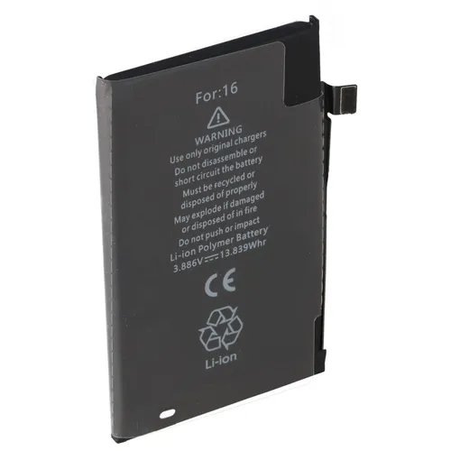 Leistungsstarker Akku für Apple iPhone 16 – Li-Polymer 3561mAh - Zuverlässiger Li-Polymer Akku für Apple iPhone 16 mit 3561mAh. Ideal für längere Nutzungsdauer und hohe Effizienz im Alltag. Perfekte Passform für einfache Installation.