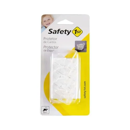 Safety 1st Kantenschutz und Eckenschutz, Stoßschutz für Tisch und Möbel Ecken, Kindersicherung für Baby und Kinder, Sinnvoll bereits ab der Geburt, Transparent
