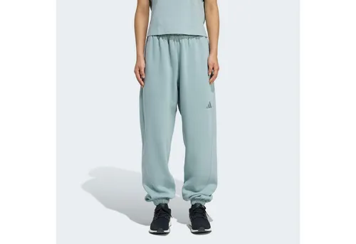 adidas Damen All SZN Fleece Loose Pants, Wonder Sage, S von adidas