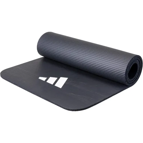 adidas Gymnastikmatte Fitnessmatte, rutschfest 183 x 61 cm - Sportmatte mit 10mm Stärke für maximalen Komfort und Dämpfung. Ideal für intensives Training, rutschfest und leicht transportierbar dank Tragegurt.