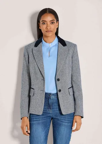 MADELEINE Kurzblazer Businessblazer mit Reverskragen Taillierter Blazer mit Pattentaschen und langen Ärmeln