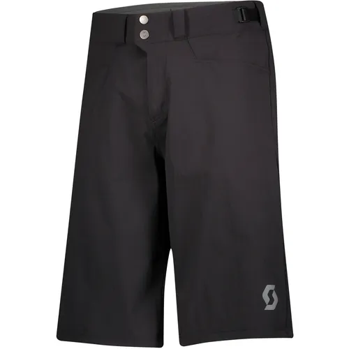 SCOTT Trail Flow Fahrradshorts Herren – Bequeme Shorts in Schwarz, Größe L FS 2025 - Hochwertige Fahrradshorts aus flexiblem Material, ideal für lange Fahrten; weitenregulierbarer Bund und lässige Passform für maximalen Komfort.