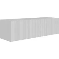 Selsey VELDIO TV-Hängeboard 100 cm - Modernes Design mit Riffel-Optik - Das Selsey VELDIO TV-Hängeboard überzeugt mit seinem minimalistischen Design und der einzigartigen Riffel-Optik. Ideal für kleine Räume, sorgt es für ein modernes Ambiente und einfache Bodenreinigung.