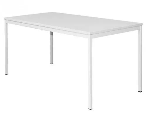 Lüllmann Schreibtisch Besprechungstisch Büromöbel 140x80 lichtgrau