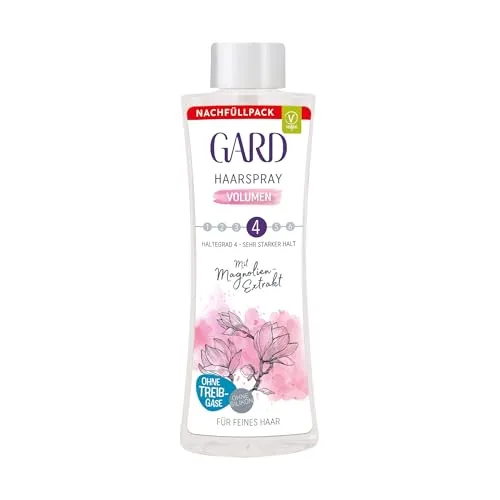 GARD Haarspray - 145 ml Pumpspray Nachfüller, silikonfrei, Styling-Spray für feines Haar, feine Zerstäubung - Volumen