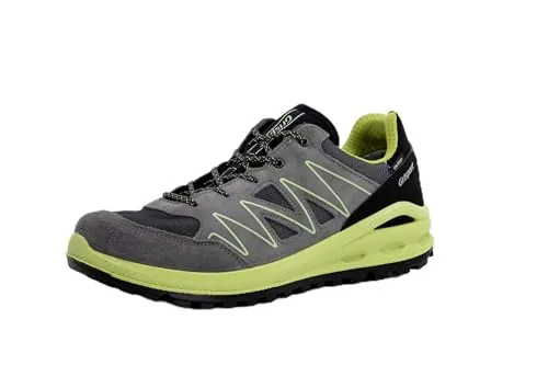 Grisport Unisex - Kinder, Jungen,Mädchen, Outdoor Schuhe, Sport- & Outdoorschuhe,Wechselfußbett,Trailrunning-Schuhe,Grau Asche,46 EU / 11 UK