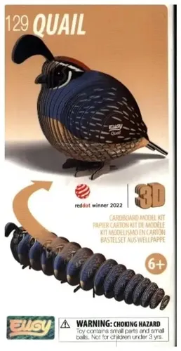 EUGY - 3D Bastelset Wachtel | Kit (Bastelset) (2025) | EUGY | EAN 9421036940503