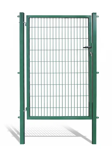 Gartentor Grün 120x180 cm - Doppelstabmattenzaun Pforte - Robustes Gartentor aus pulverbeschichtetem Metall, abschließbar und korrosionsbeständig. Ideal für Sicherheit und Langlebigkeit in Ihrem Garten.