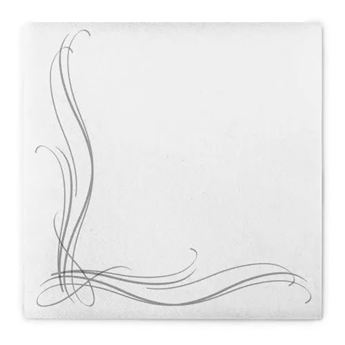 Stoffservietten Silber von Sovie HORECA