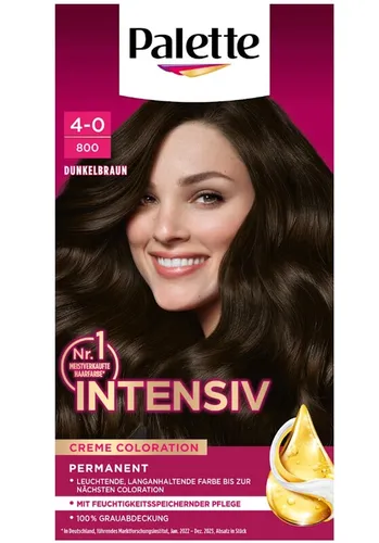Poly Palette Intensiv Creme Coloration 4-0/800 Dunkelbraun 115 ml