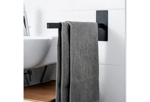 ELMOWO Edelstahl Handtuchhalter ohne Bohren - Handtuchhalter für das Badezimmer, selbstklebend mit 3M Kleber für einfache Montage und rostbeständigem Edelstahl – ideal für moderne Wohnräume.