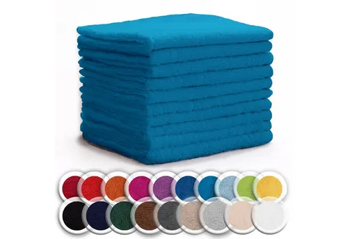 NatureMark Seiftuch Frottier Seiftücher 10er Pack 30x30cm, 100% Baumwolle, (10-St), Frottier Waschlappen Seiflappen 30 x 30 cm, Türkis