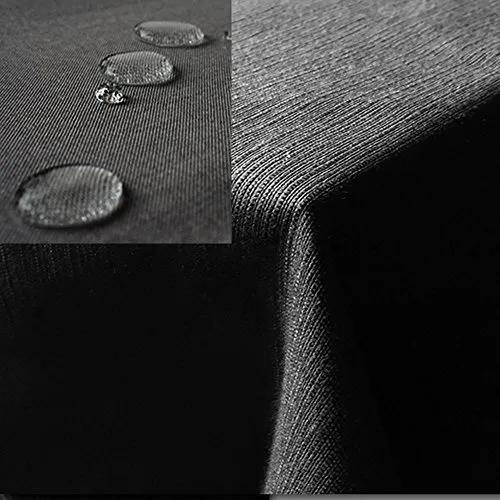 JEMIDI Gartentischdecke 130x160cm - Wasserabweisende Tischdecke im Leinenlook - Outdoor-Tischdecken, wetterfest und abwaschbar, ideal für Garten und Innenräume, schützt vor Flecken und sorgt für stilvolles Ambiente.