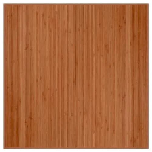 vidaXL Bambusteppich Quadratisch 100x100cm - Moderner rutschfester Bambusteppich für Wohnzimmer und Flur, strapazierfähig, wasserfest und leicht zu reinigen – bringt Natürlichkeit in dein Zuhause!