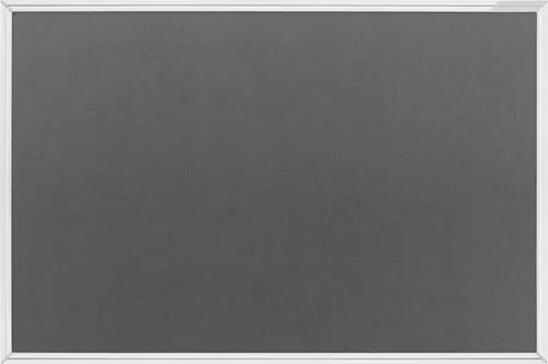 Magnetoplan 1415001 Pinnwand Königsblau, Grau Filz 1500mm x 1000mm - Design-Pinnboard in königsblau und grau, ideal für Büro und Home-Office. Hochwertiger Filzbezug schließt sich nach jedem Nadelstich, stabil und elegant mit Aluminium-Rahmen.