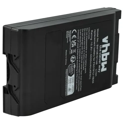 vhbw Akku kompatibel mit Toshiba Satellite R25-Serien, R15-Serien, R20, R10, R10-101 Tablet-PC Notebook (4400 mAh, 10,8 V, Li-Ion)