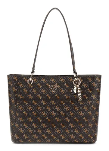 Guess Shopper Noelle II aus Polyurethan - Stylische Shoppertasche für Damen, mit praktischem Reißverschluss und Raumteiler für optimale Organisation. Strapazierfähiges Polyurethan und Bodennägel sorgen für Langlebigkeit und Eleganz.