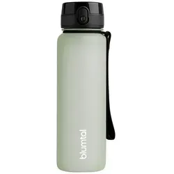 Blumtal Trinkflasche auslaufsichere Trinkflasche Sport + 1-Klick-Verschluss, BPA-freie Wasserflasche mit Sieb - spülmaschinenfest grün 800 ml