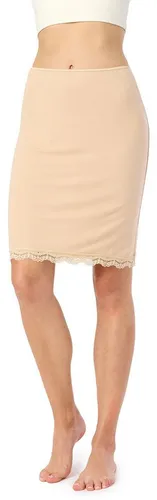 Bellivalini Unterrock Damen kurz aus Viskose BLV50-176 (1-tlg) mit Spitze