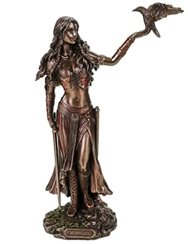 Vogler Dekofigur Morrigan – Keltische Göttin der Schlacht in bronze von Joh. Vogler