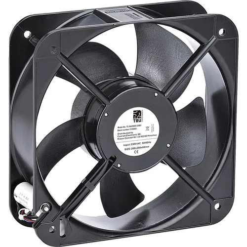 TRU COMPONENTS TC-NA20060-230B1 Axiallüfter - Elektroinstallation mit einer Nennspannung von 230 V/AC und einem starken Luftdurchsatz von 890 m³/h für optimale Belüftung.