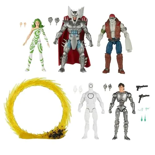Marvel Hasbro Legends Series: X-Men Villains 60th Anniversary Action Figure Set - Spielzeug-Set mit 6 Zoll großen Actionfiguren der X-Men-Villains, inklusive 15 Zubehörteilen für kreatives Spiel und beeindruckende Sammlerstücke.