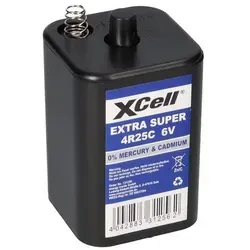 6x XCell 4R25 6V-Block Batterie SET - 6 Volt 9500 mAH