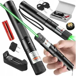 Leistungsstarker grüner Laserpointer mit wiederaufladbarem Akku