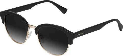 Hawkers CLASSIC ROUNDED Sonnenbrille - Rubber Black Dark 51 mm - Sportbrillen mit zeitlosem Design, UV-Schutz und leichtem Gestell für optimalen Tragekomfort bei allen Aktivitäten.