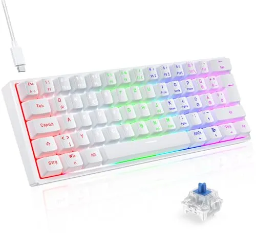 TECURS Gaming Tastatur in weiß von TECURS