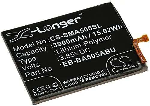 Akku für Samsung Galaxy A50 (2019) - Li-Polymer 3900mAh - Hochwertiger Li-Polymer Akku mit 3900mAh für Samsung Galaxy A50. 100% kompatibel, ideal für schnellen Austausch. Qualität geprüft und sicher, mit Schutzmechanismen gegen Überladung und Kurzschluss.