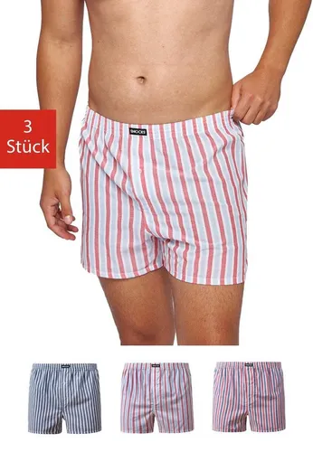 SNOCKS Weiter Boxer American Boxershorts Woven (3-St) aus 100% Bio-Baumwolle, bequeme weite Passform