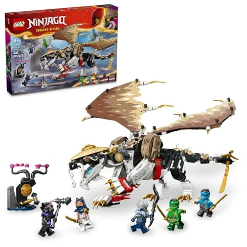 Lego NINJAGO 71809 Egalt Der Meister Drache Actionfigur, Heldenspielzeug Kampfset mit 5 Ninja-Minifiguren für Gruppen- oder unabhängiges Spielen, Drachenspielzeug Geschenkidee für Jungen und Mädchen