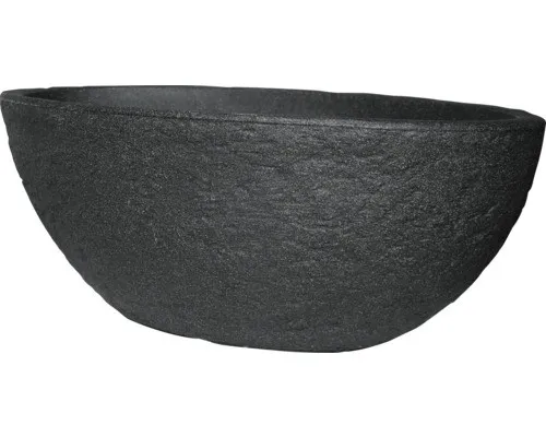 Blumenschale geli Stone Kunststoff 69,5 x 39 x 27 cm anthrazit