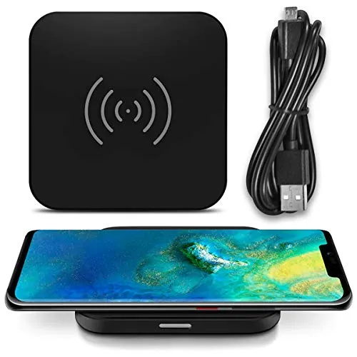 QI Wireless Ladestation kompatibel für Huawei Mate 20 Pro Kabellos Charger Induktives Universal Schnellladegerät
