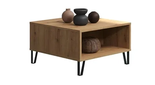 trendteam smart living Touch Couchtisch - Artisan Eiche - Konsolentisch fürs Wohnzimmer mit modernem Design und zwei offenen Fächern. FSC-zertifiziert und ideal kombinierbar mit weiteren Möbeln der Modellreihe.