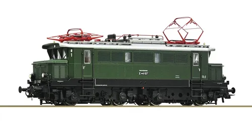 Roco 7510124 H0 DC Elektrolokomotive BR E 44 mit Sound - Detailgetreue E-Lok in Spur H0, ausgestattet mit Lichtfunktion und Digital-Sound, ideal für realistische Modelleisenbahn-Erlebnisse.