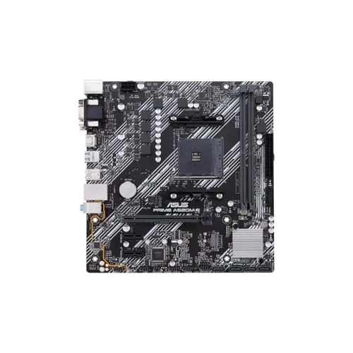 ASUS Prime A520M-E/CSM Motherboard AMD Ryzen A520 AM4, Micro ATX, DDR4 Dual Channel, Unterstützung M.2, 4 SATA 6 Gb/s, Ethernet Realtek 1 GB, HDMI, DVI, D-Sub, PCIe 3.0, USB 3.2, Windows 10, schwarz