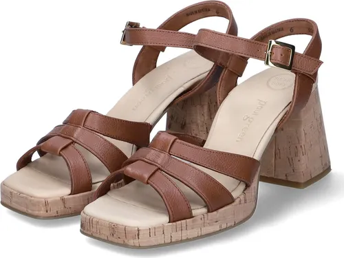 Paul Green Sandaletten in Hellbraun, Größe 40,5 - Wanderschuhe für Damen, Paul Green Sandaletten in Hellbraun mit rutschhemmender Sohle und offenem Design - ideal für komfortable Sommertage.