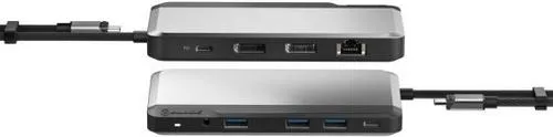 ALOGIC U1CAD-SGR - Laptop-Dockingstation mit USB 3.2 Gen 1, 3x USB-A und 2x DisplayPort für 4K-Übertragung und 85W Stromversorgung