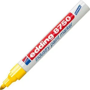 edding 8750 Industrie Lackmarker - Gelb in gelb von edding