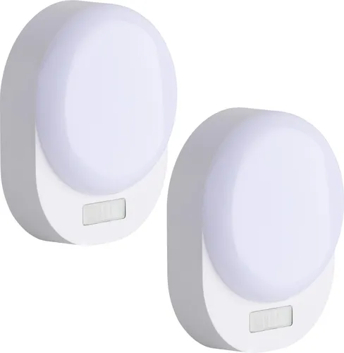 2x LED Nachtlicht Batterie Bewegungsmelder Licht Sensor Lampe Leuchte SEBSON