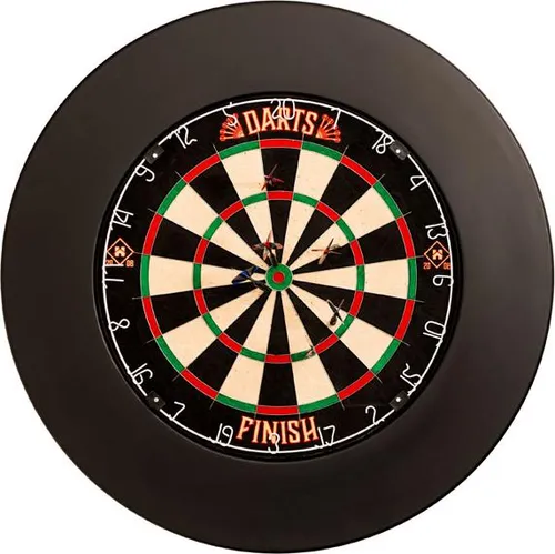 HOME DELUXE Dartscheibe inkl. Surround GOOD DARTS - Dartscheibe FINISH Klassisch mit Surround, bietet höchste Qualität und Eleganz für ein unvergessliches Spielerlebnis.
